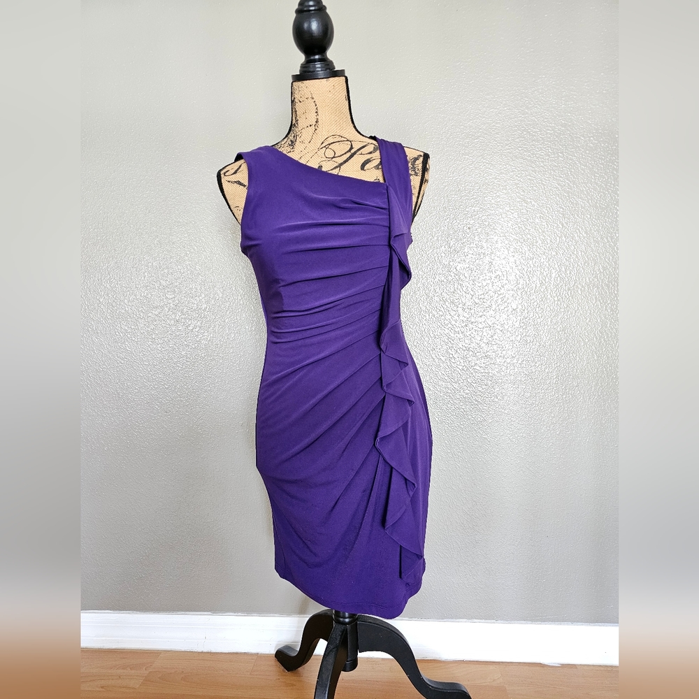 Enfocus Purple ruched dress